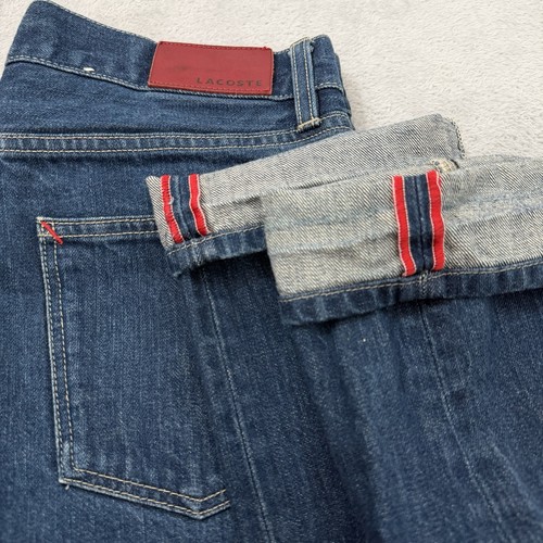 Vtg lacoste selvedge jeans men - lacoste,