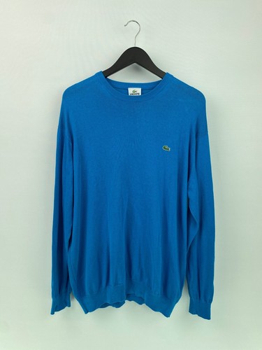 Lacoste blue solid jumper - blue,